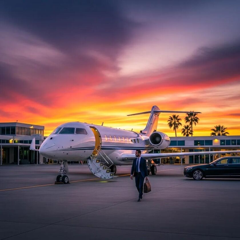 luxurious-private-jet-at-sunset-symbolizing-exclusive-travel-options-f1f7f07e-aedc-4139-bdb8-e4dad284dabfwebp ► Charter-A Ltd Charter-a ltd luxurious private jet at sunset, symbolizing exclusive travel options